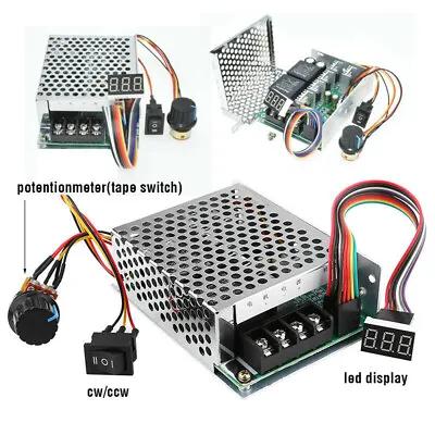 DC 10-55V 60A 5000W Reversible DC Motor Speed Controller PWM Control Soft Start • $27.99