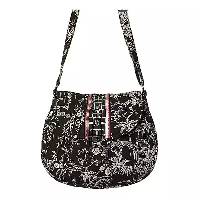 VERA BRADLEY Shoulder Bag Imperial Toile Brown & Pink Oriental Design • $7.74