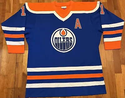 Authentic Mitchell & Ness Mark Messier 1986-87 Edmonton Oilers Jersey 48 XL • $240