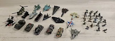 Micro Machines Military Lot Of 42 Galoob Tanks Planes Helicopters & Troops • $31