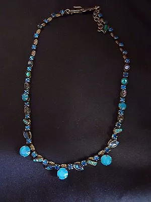 Vintage Mary Demarco Blue Stone Necklace  • $79.95