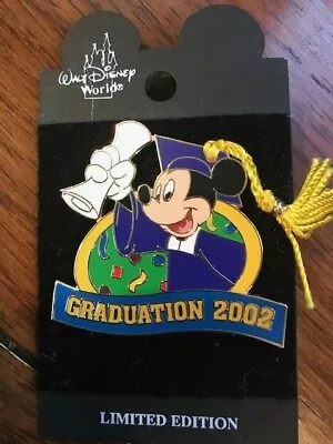 $9.99 • Buy Disney Graduation 2002 Mickey Tassle Pin