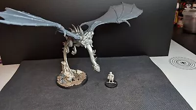 Winged Nazgul Ringwraith On Fellbeast And Frodo LOTR  Lord Of The Rings Metal • £70