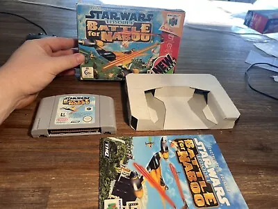 Star Wars Episode 1: Battle For Naboo N64 Boxed Complete With Manual Tested • $249