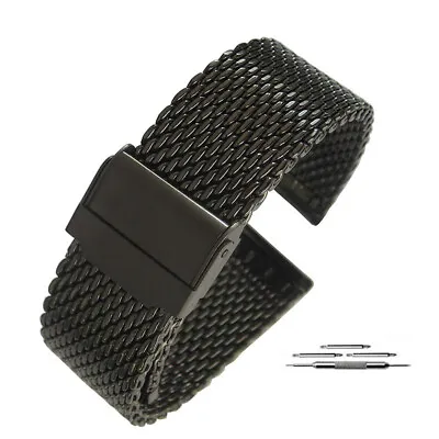 Rugged Stainless Steel Milanese Premium Mesh Watch Strap Bracelet 18/20/22/24mm • $19.88