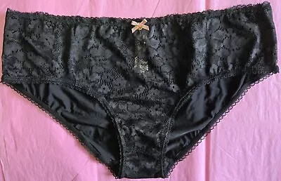 NWT Victoria's Secret Body By BBV Black Silky Lace Hiphugger Charm Panties XL • $14.99