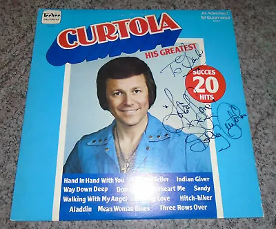 Signed Bobby Curtola  His Greatest  LP - Autographed By Curtola • $10.95