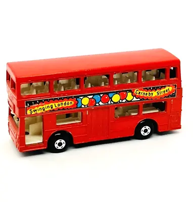 Matchbox Lesney Superfast 17 Londoner Bus In Red  Carnaby Street  Labels Mint! • £8