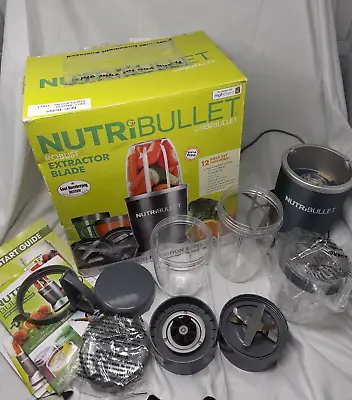 Boxed Magic Bullet Black NutriBullet 12 Piece Set Used Once • £75