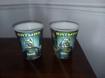 McDonalds The LEGO BATMAN Movie Batman Cup Plastic X2  • £5