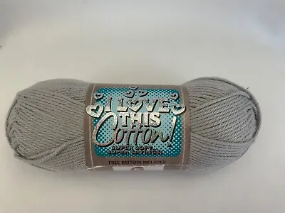 I Love This Cotton Yarn 310 Dove Grey Super Soft Knitting Crochet Crafts • $5.99