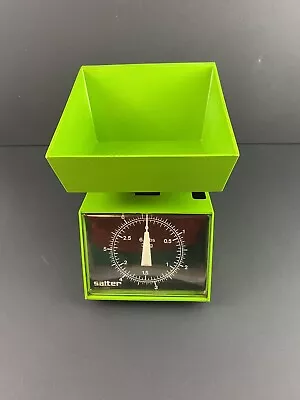 Vintage Mid Century Green Kitchen Scale By Salter Sweden Retro • $75