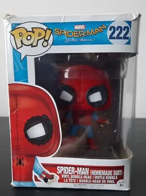 Funko Pop! Spider-Man #222 With Homemade Suit Marvel • £7.99