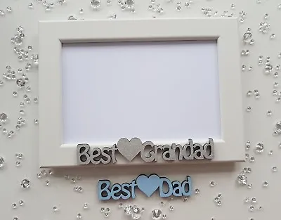 £6.95 • Buy Christmas Birthday Photo Frame Gift Personalised Best Dad Daddy Grandad
