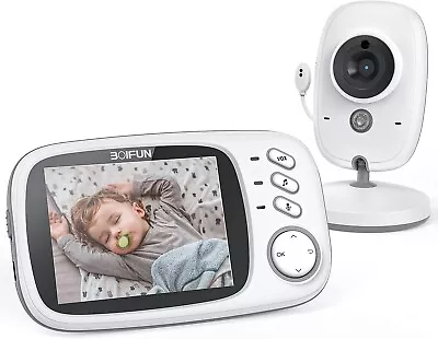 BOIFUN Video Baby Monitor Camera Night VisionTwo-way AudioSmart 8 Lullabies • £49.99