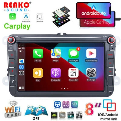 8  Android 12 Car Stereo Radio Carplay GPS NAVI For VW Volkswagen Jetta Passat • $145.99