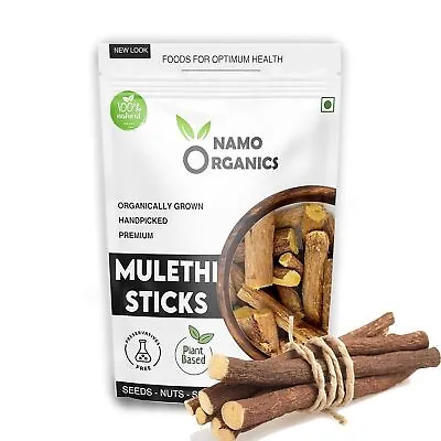 Namo Organics Mulethi Stick For Eating Yashtimadhu/Licorice Roots 100gm Freeship • £16.27