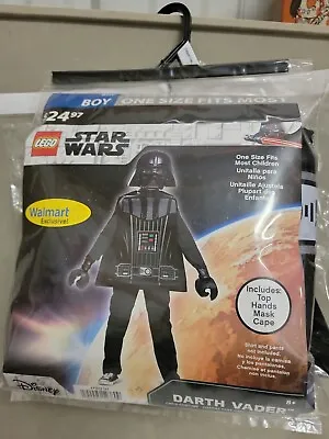 $26.88 • Buy LEGO Darth Vader Boy Child Costume Disney Star Wars Walmart Exclusive Dress Up