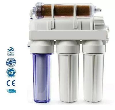 £125.90 • Buy XL 5 Stage RO DI Reverse Osmosis Water Filter With Deionization Resin 300GPD