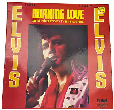 Elvis Presley Burning Love Vinyl Record 12” 33 RPM CAS-2595 RCA Camden 1972 • $31.99