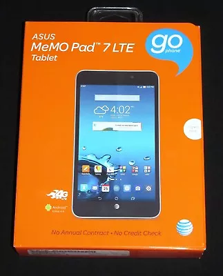 New Sealed (AT&T Prepaid) ASUS MeMO Pad 7 LTE Quad-Core 16GB 7  Android Tablet • $125.80