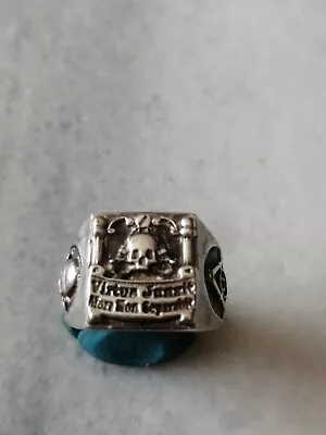 Antique  Rare  Old Masonic  Sterling Silver Ring US -11 • $215