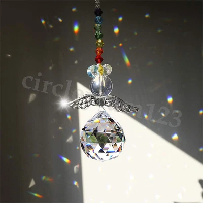 £3.99 • Buy Crystal Ball Rainbow Maker Hanging Sun Catcher Home Window  Angel Decor Room UK