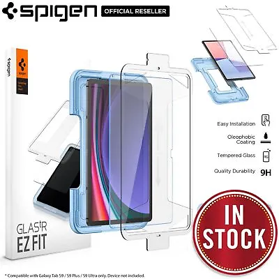 For Samsung Galaxy Tab S7 S8/ S9/ Plus Screen Protector SPIGEN EZ Fit Slim Glass • $59.99