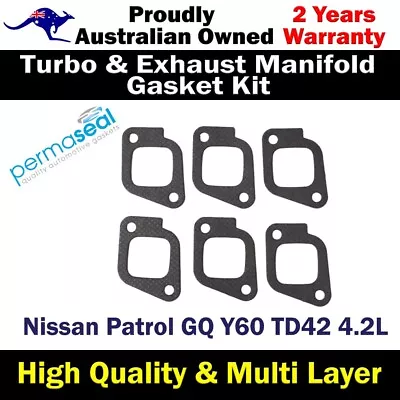 Permaseal Exhaust Manifold Gasket For Nissan Patrol GQ Y60 TD42 4.2L • $28