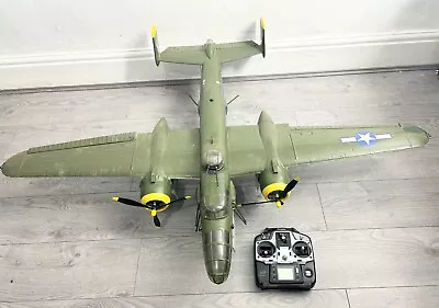 B-25 Mitchell Bomber RC  Big Styrofoam Plane  SIZE (L105 X W140 CM)  With Remote • £159.99