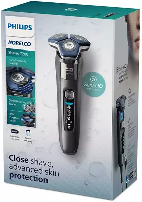 New Philips Norelco Series 7200 Wet Dry Electric Rechargeable Shaver S7887/82 • $62.95