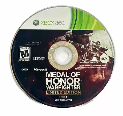 Medal Of Honor Warfighter Limited Edition -Microsoft Xbox 360 Discs Only  Tested • $6.95