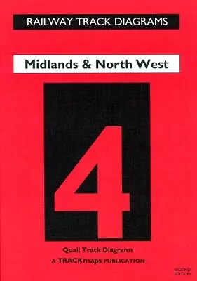 Midlands And North West: Bk.4 (Railway Track Diagrams) Paperback Book The Cheap • £8.99