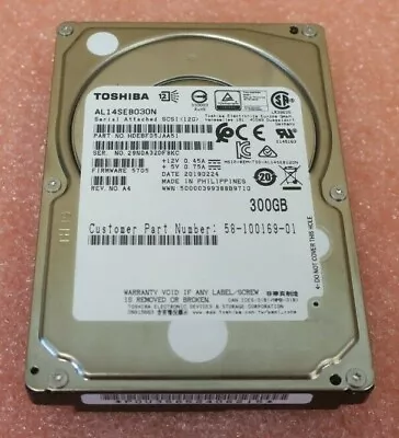 Toshiba 300GB 10K 2.5  12Gb/s SAS Hard Drive HDD AL14SEB030N HDEBF05JAA51 • £24