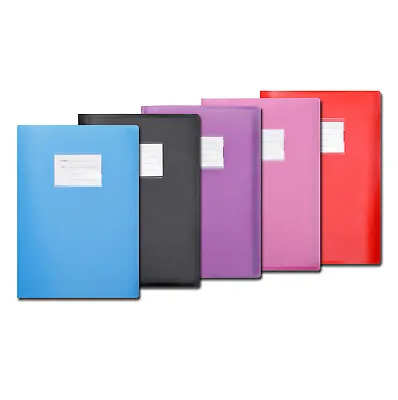 Arpan A4 Presentation Display Book Folder Flexible Cover 62 Pockets 124 Sides • £8.99