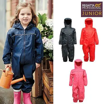 £12.99 • Buy Regatta Kids Rain All In One Suit Paddle Puddle Boys Girls Waterproof School