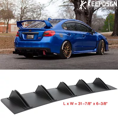 For Subaru WRX STI Lower Rear Lip Bumper Diffuser Shark 5 Fin Spoiler Wing Lip • $49.53