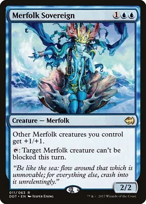 MTG Merfolk Sovereign NM Duel Decks Merfolk Vs. Goblins DDT Magic Gathering Card • $1.49