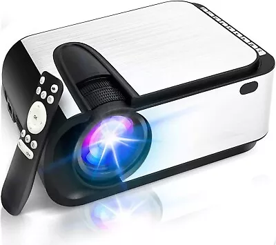 Mini ProjectorPatviti Portable Projector With 8000 Lumen And Full HD 1080P For • $27.99