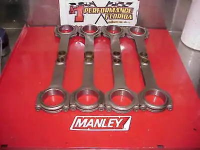 8 Manley 6.00  H-Beam 4340 Steel Racing Rods 2.100  Large Journal SB Chevy • $300
