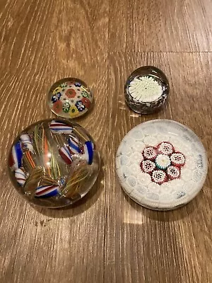 Millefiori Paperweights Lot Of 4 • $75