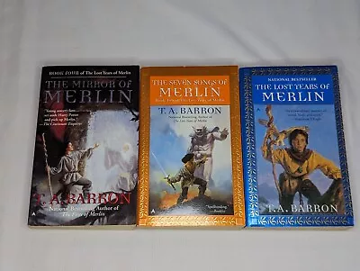 Merlin Series By T. A. Barron 3 Books Set ~ Paperback  Acceptable • $10.99