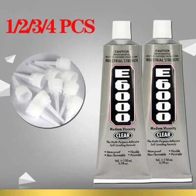 £33.50 • Buy 1/2/3/4Pcs 110ML E6000 Glue Industrial Strength Jewellery Lapidary DIY Adhesive