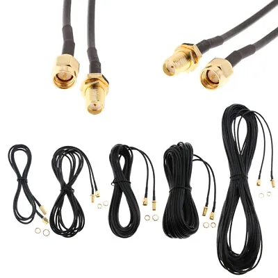 £4.72 • Buy RP SMA Male To Female Bulkhead Crimp Nut RG174 Coaxial Pigtail Cable