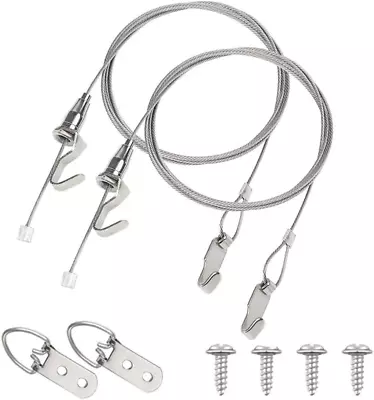 Heavy Duty Picture Hanging Kit Hold Up To 40 KG 2 Pack Mirror Hanging Kit Inclu • £7.75