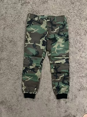 Kith Men’s Blue Label Mercer Woodland Camo Pants 100% Auth SZ 33 - Pre Owned • $250