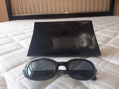  Rare 2000 Karl Lagerfeld  Black Sunglasses With Case • $75