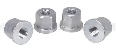 3/8  X 26T REGULAR Axle Nut Set 7075 Aluminum  (SET OF 4) SILVER • $21.99