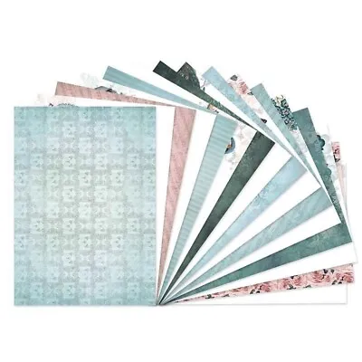 Hunkydory 16 A4 Teal Treasures Luxury Card Inserts Postage Discounts • £2.69