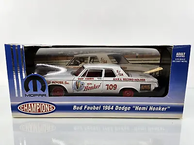 ERTL MOPAR Champions Bud Faubel '64 Dodge Hemi Honker 1:18 NHRA Limited RARE NEW • $229.95